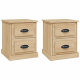 thumbnail of Tables de chevet 2pcs chêne sonoma 39x39x47,5cm bois ingénierie