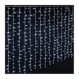thumbnail of Rideau lumineux L 0.9 m 200 LED Blanc froid 10 Tombées 8 jeux de lumière