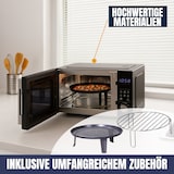 thumbnail of Sommertal 4in1 Mikrowelle MW2200 25L - Touch, Grill, Heißluft, 8 Programme, 99 Min Timer, Kindersicherung, Express-Start, Rost, Crisp-Pfanne