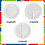 thumbnail of DayBays Plastikteller Ungeteilt 28.000 Stk. Weiß Rund Menüteller Plastik Teller 22 cm Einweg Spülmaschinenbeständig