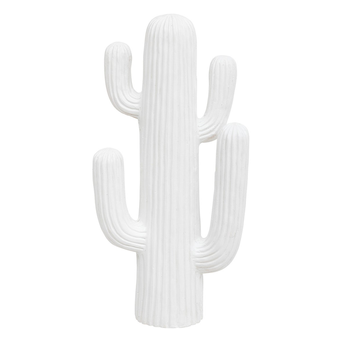 Atmosphera - Cactus Decorativo de Exterior 28x14,5x57 en color Blanco