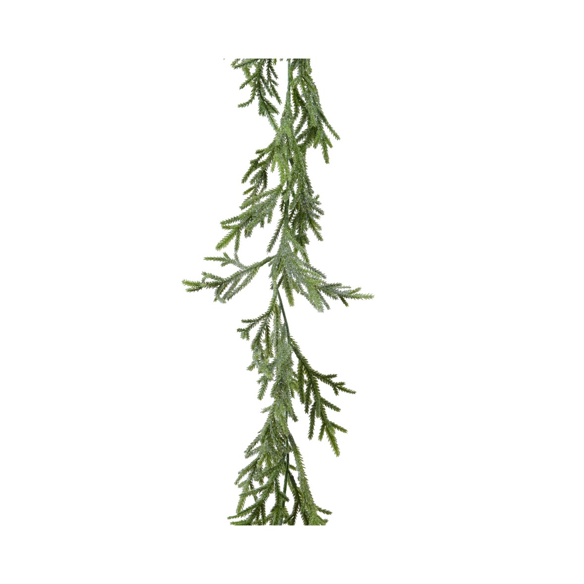 Norfolk Pine Girlande 16cm künstlich 1,8m Grün leicht beschneit