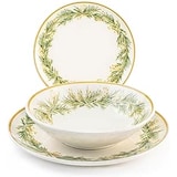 thumbnail of H&H Vajilla 18 piezas Royal, en Gres Decorado, Verde y Negro