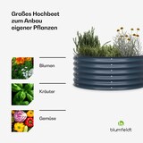 thumbnail of High Grow Half Circle Hochbeet 105 x 43 x 60cm Stahl-Wellblech einfacher Aufbau rost- und frostsicherAnthrazit