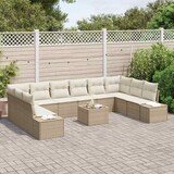 thumbnail of vidaXL Garten-Sofa-Set 11 pcs Beige und Creme 344 x 209 x 85 cm