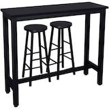 thumbnail of Helloshop26 - 1x Bartisch + 2 x Barhocker-Set schwarzes MDF-Metallgestell 19_0000035