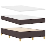 thumbnail of vidaXL Boxspringbett mit Kopfteil Dunkelbraun 190 x 120 cm Stoff