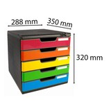 thumbnail of Exacompta 331798D 1x MODULO A4 - 5 Laden mit Schlüssel verschliessbar Iderama - Harlekin glossy