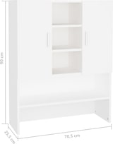 thumbnail of vidaXL Waschmaschinenschrank Weiß 70,5x25,5x90 cm