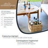 thumbnail of HMF Flaschenträger für 6 Flaschen, Flaschenkorb geflochten aus nachhaltiger Wasserhyazinthe, 32 x 22 x 18 cm