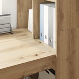 thumbnail of Bureau Chêne artisanal 122 x 67 x 145 cm Bois d'ingénierie Modèle Titan Signature