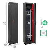 thumbnail of ARREGUI Braco Long ARM050345 Armero de Acero para 5 Escopetas de hasta 125 cm de altura, Armero para Rifles con Cajón Interior, ESPAÑA: no homologado
