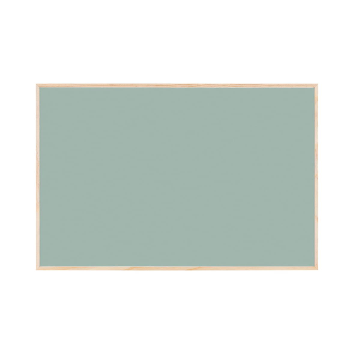 Bi-Office Pizarra Magnética Earth New Basic Olive Tree, 58,5 x 38,5 cm, Superficie de Acero Lacado, Marco de Pino Natural
