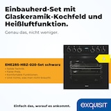 thumbnail of Exquisit Herd-Set EHE285-HBZ-020-Set schwarz | Energieeffizienzklasse A | 75 l Garraum | Glaskeramik Kochfeld | Herd-Set 60 cm