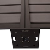 thumbnail of Alu Mülltonnen-Zaun HWC-K57, Mülltonnenverkleidung, Holzoptik erweiterbar 130x300x110cm ~ grau