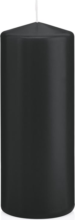 Stumpenkerzen Schwarz Ø 58 x 150 mm, 16 Stück