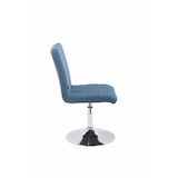 thumbnail of Chaise de salle à manger Ricky en tissu Bleu