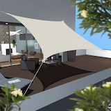 thumbnail of UPF50+ Sonnensegel 4x4 Polyester Quadratisch Wasserabweisend Garten Balkon Beige
