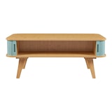 thumbnail of Helloshop26 - Mesa lateral/console de bambu 100 x 50 x 40 cm azul natural 03_0010867