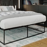thumbnail of Letto in metallo Scala nero/200x180x46 cm