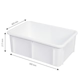 thumbnail of GILAC Bac renforcé 600 x 400 - 35 L - Gris G119877