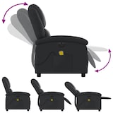 thumbnail of vidaXL Massagesessel Elektrisch Schwarz Echtleder