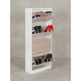 thumbnail of Schuhschrank mit 4 Fächern zum Klappen Schuhkommode 150 cm Schuhregal für 24 Paar Schuhe Kommode Schuhkipper