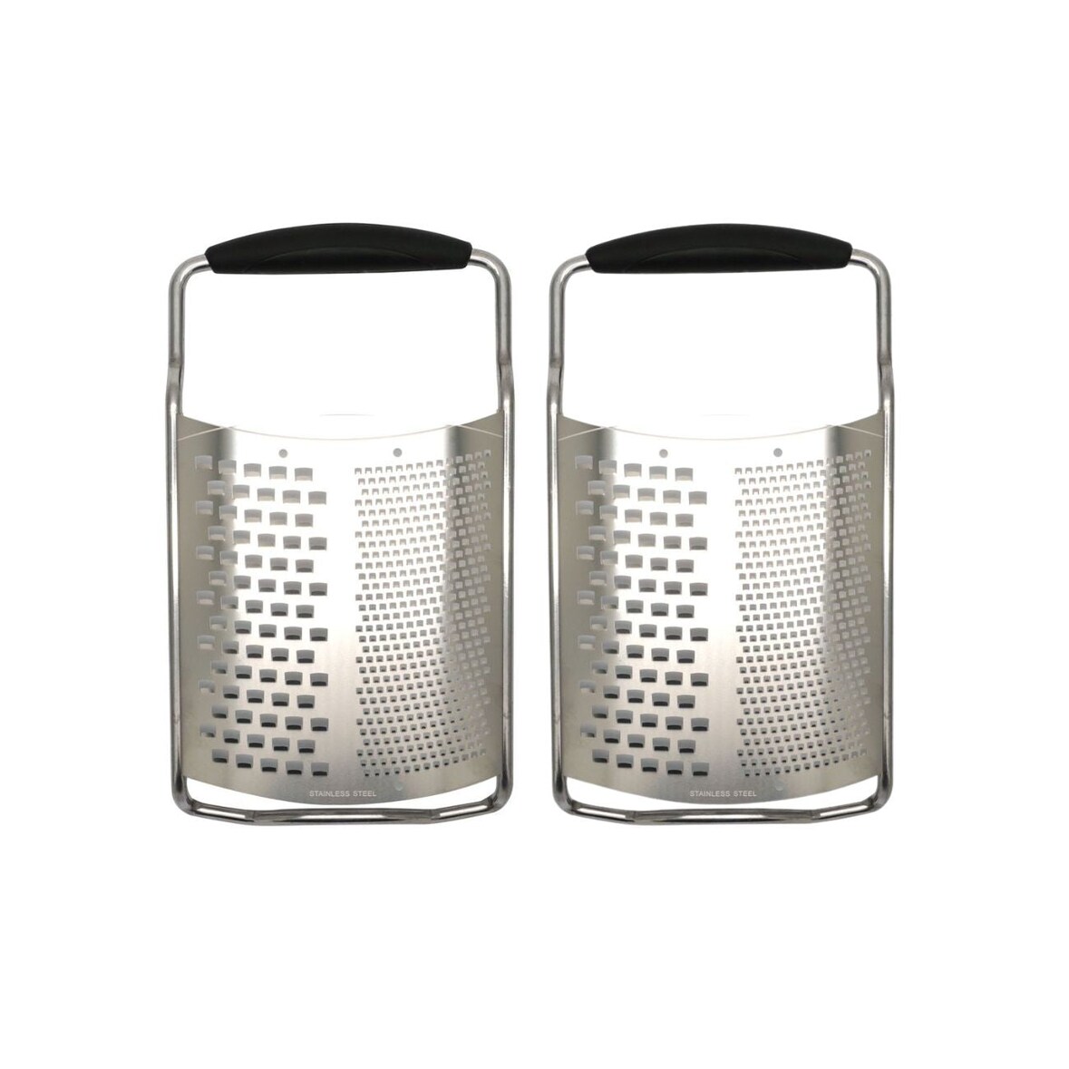 Ensemble de 2 Râpes à fromage inox 2 en 1 de 22 cm Fackelmann