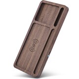 thumbnail of InLine® WoodCharge – Organizer mit integrierter Qi-Ladefläche aus Walnuß-Holz