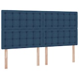 thumbnail of vidaXL Bett mit LED-Lichtleisten mit Kopfteil Blau 180 x 200 cm Stoff
