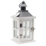 thumbnail of Dekovita, Laterne Holz Weiß -graues Dach