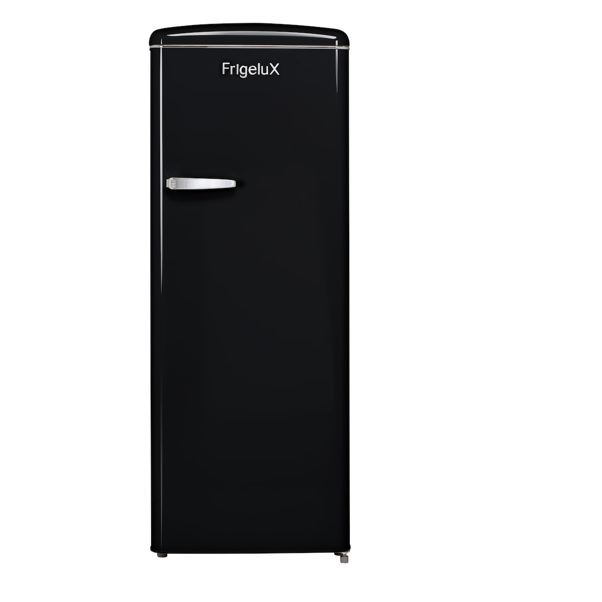 FrigeluX Réfrigérateur armoire design rétro 218L dont congélateur 4* de 24L, Noir RF218RNA++