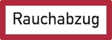 thumbnail of Feuerwehrschild, Rauchabzug - DIN 4066 - 148x52x0.45 mm Aluminium geprägt
