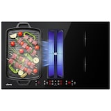 thumbnail of CIARRA Placa de cocción con campana extractora ONE 83 cm Boost Touch Control con 4 placas Flex Zone Función Stop & Go CBBEH834BBF
