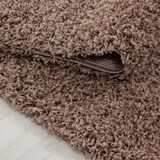 thumbnail of Teppich Hochflor Unifarben Polypropylen Wohnzimmer Shaggy Mokka Läufer 100x200 | Kadima Design