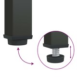 thumbnail of vidaXL Sideboard Schwarz 40x35x105 cm Glas und Stahl