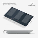 thumbnail of Delicatessa 90 Full Flex Einbaukochfeld | 7500 W | Flexzone | Booster | Induktion Anthrazit