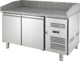 thumbnail of GastroHero Pizzakühltisch 1510x800 mm Granitplatte 2 Türen Edelstahl Kühltisch -2 bis +8 °C 390 Liter Pizzatisch ECO