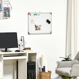 thumbnail of HOMCOM Pizarra Magnética con Marco de Aleación Aluminio 60x45 cm Borrado en Seco