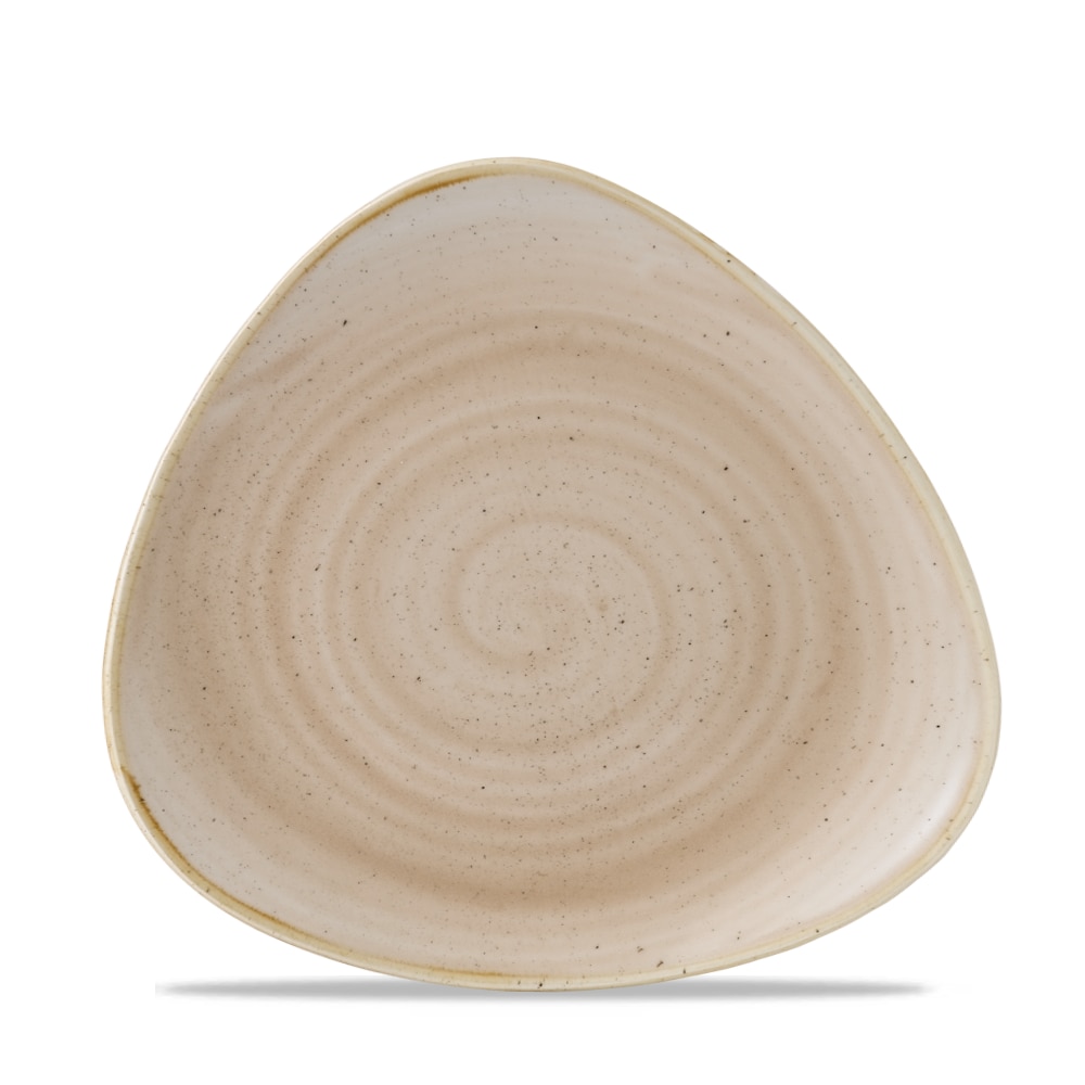 Churchill Stonecast Teller Triangle 19,2 cm, Nutmeg Cream