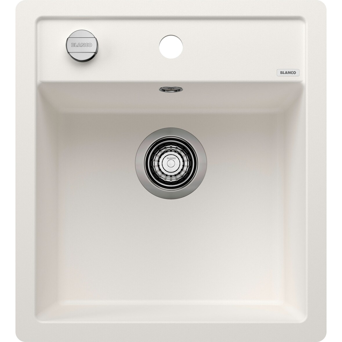 BLANCO DALAGO 45-F flächenbündige Spüle / SILGRANIT / Weiß / Excenter -