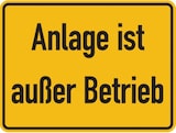 thumbnail of Dreifke® Hinweisschild, Anlage ist außer Betrieb, 150 x 200 - 200x150x0.6 mm Magnetfolie
