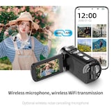 thumbnail of Caméscope Numérique 4K Vision Nocturne Couleur Écran 3 Pouces WiFi Zoom Puissant YONIS