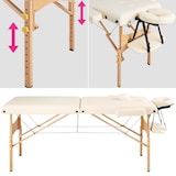 thumbnail of Helloshop26 - Opklapbare massagetafel met 2 delen 7,5 cm dik beige 2008132