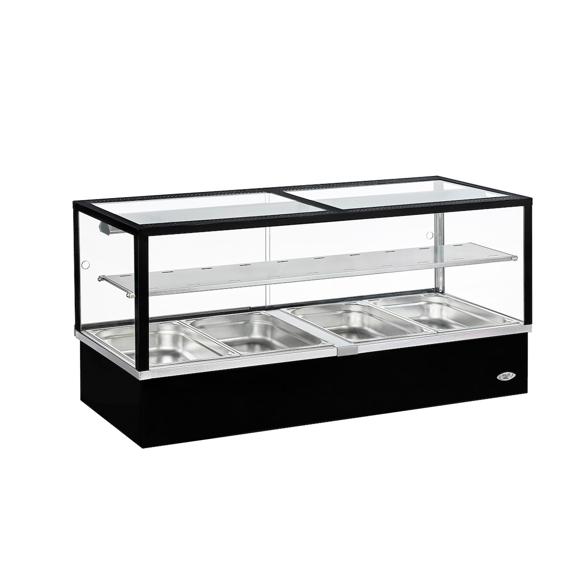 Roller Grill vitrine bain-marie 4 bacs GN 1/1 noire BMV 40 N