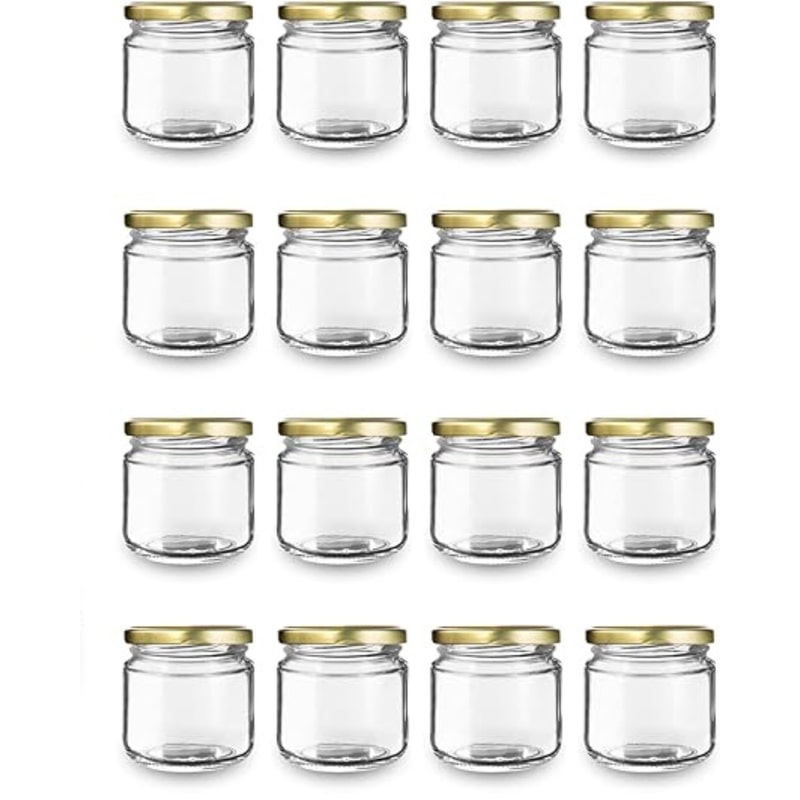 20er Set Glasgefäße 100 ml mit Deckel - Leere Gläser für Marmelade, Honig und Konserven