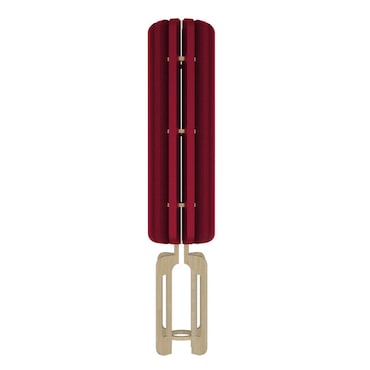 Noverb Design - Lampada da Terra Acustica Fonoassorbente Made In Italy - Serie Silum Color Bordeaux 37 x 180 cm (d x h)