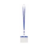 thumbnail of 50x Identificador Lanyard Y Portatarjetas Basic Azul