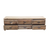 thumbnail of PEZ Porta TV con 6 cassetti in legno di pino riciclato di design moderno in legno invecchiato pezzo unico cm 180x45x55 h colore Marrone