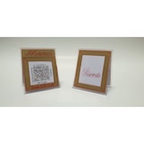 thumbnail of Set 5 Pz Cavalletti Per Menu Qr Code Riservato Cm 7x4 H 8